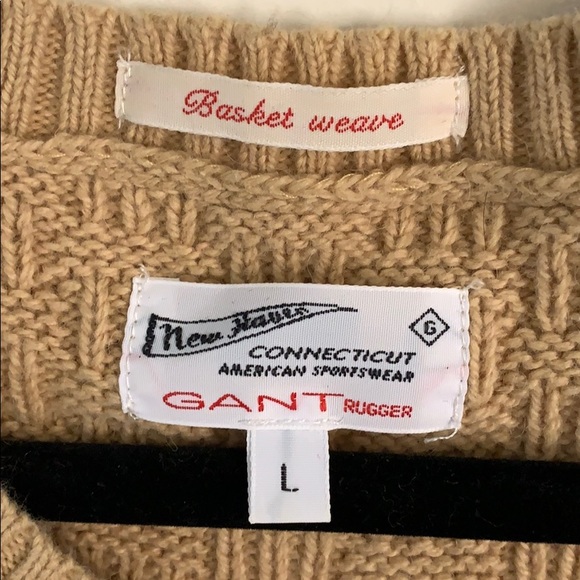 Gant Tan Bakset Weave Sweater - Picture 2 of 2